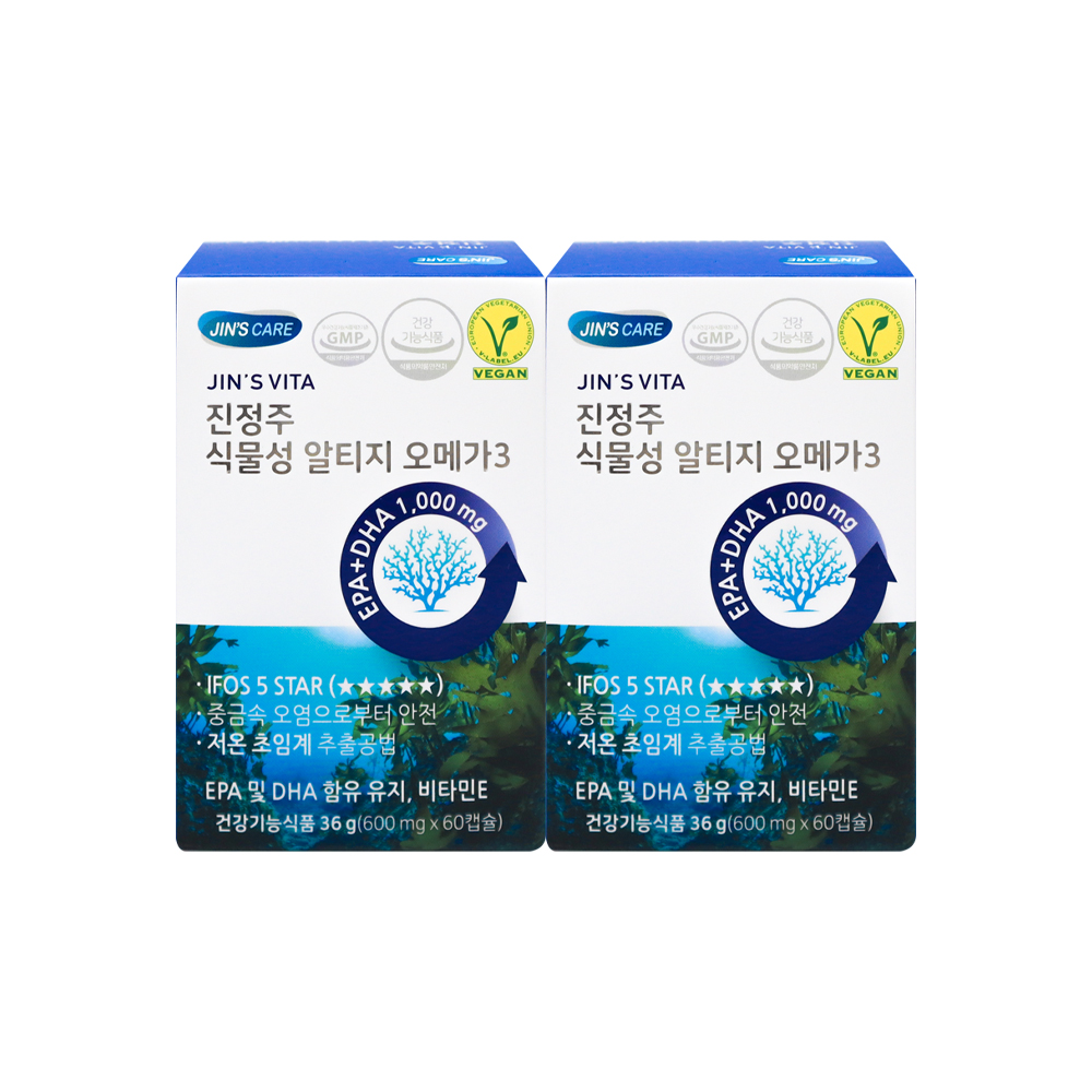 [행사]진정주 식물성 알티지 오메가3(60캡슐) 2통